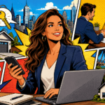 une femme se reconvertit comme agent immo independant