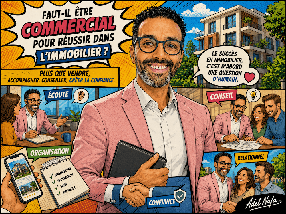 un agent commercial en immobilier