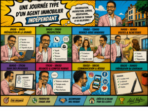 journée type agent immobilier indépendant adel nafa